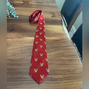 Boy’s Polo by Ralph Lauren Rep Shield Crest Pattern Tie New W/ Tags 50”